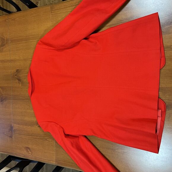 VTG Pendleton Blazer Women 10 Red 100% Wool Two Button Lined Jacket Made USA 60s - Picture 9 of 16